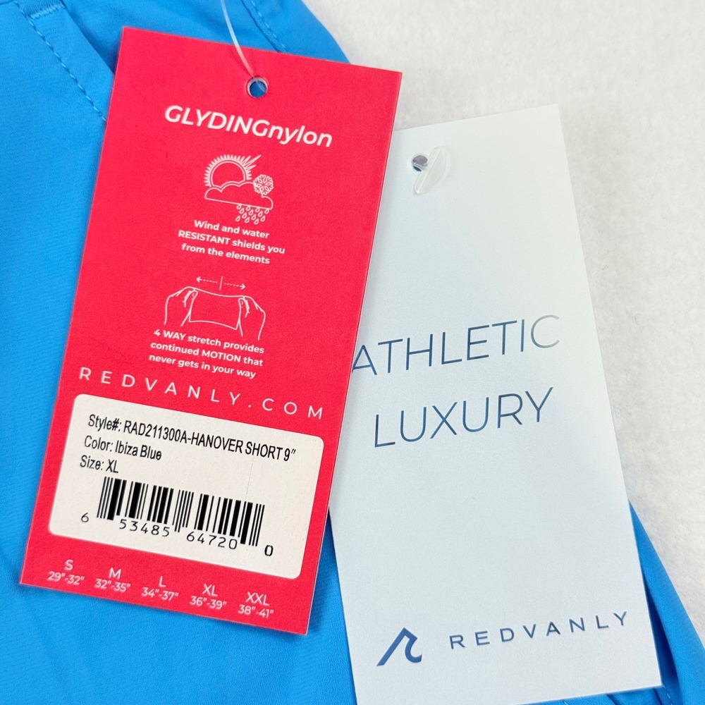 Redvanly Hanover Men's Ibiza Blue Golf Short Size XL RAD211300A 9" Inseam NWT - Picture 9 of 13